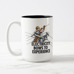 Tasse 2 Couleurs Drôle de Maître Électricien à la Retraite