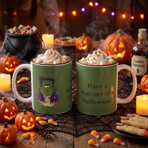 Tasse 2 Couleurs Drôle de monstre de hamster Frankenstein Halloween