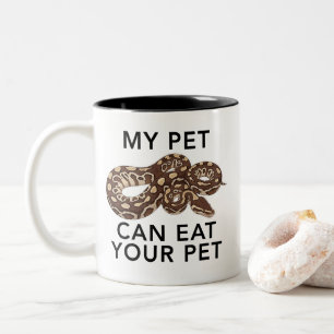 Tasse 2 Couleurs Drôle de Serpent Mon Animal Peut Manger Votre Anim