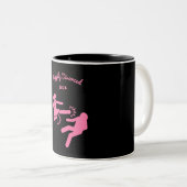 Tasse 2 Couleurs Drôle Divorce Sympathy Dons (Devant droit)