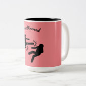 Tasse 2 Couleurs Drôle Divorce Sympathy Dons (Devant droit)