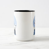 Tasse 2 Couleurs Drôle Farny Snowmen Snowglobe (Centre)