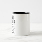 Tasse 2 Couleurs Drôle Graphic Designer Dictionary Définition, Cade (Centre)