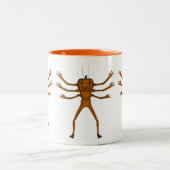 Tasse 2 Couleurs Drôle Halloween Creeper (Centre)