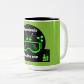 Tasse 2 Couleurs Drôle Ingénieur Chimique Cadeaux (Devant droit)