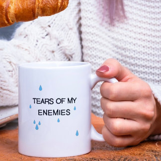 Tasse 2 Couleurs Drôle Larmes De Mes Ennemis Sarcastique moderne
