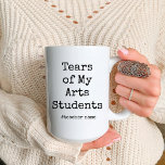 Tasse 2 Couleurs Drôle Larmes de mes étudiants en Arts | Professeur<br><div class="desc">Drôle Larmes de mes étudiants en Arts | Dessiner des tasses de café amusantes pour l'enseignant. Cadeaux drôles personnalisables pour professeurs de dessin. Cette tasse Représente une typographie amusante qui dit. les meilleurs cadeaux d'anniversaire uniques pour les professeurs de dessin. c'est une tasse à café personnalisable. Cliquez sur le bouton...</div>