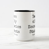 Tasse 2 Couleurs Drôle Larmes de mes étudiants | Professeur d'écono (Centre)