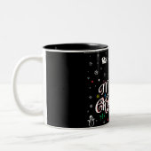 Tasse 2 Couleurs Drôle Mauvais Joyeux Noël (Gauche)