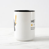 Tasse 2 Couleurs Drôle Meeple Star Examen jeu de tableau d'épée (Centre)