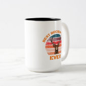 Tasse 2 Couleurs Drôle Meilleur Père Jamais (Devant droit)