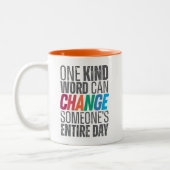 Tasse 2 Couleurs Drôle mignon Devis de changement tendance (Gauche)