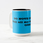 Tasse 2 Couleurs Drôle Ne Disturbe Pas (Devant gauche)