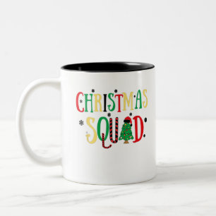 Tasse 2 Couleurs Drôle Noël 2022 Équipe Famille Correspondante Père