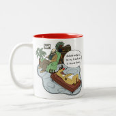 Tasse 2 Couleurs Drôle Noël Cartoon - Reindeer Therapy (Gauche)