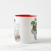 Tasse 2 Couleurs Drôle Noël Cartoon - Reindeer Therapy (Centre)