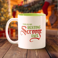 Drôle Noël Repose visage Scrooge