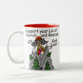 Tasse 2 Couleurs Drôle obtenez perdu (Gauche)