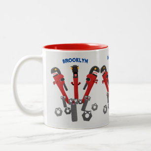 Tasse 2 Couleurs Drôle outil monstre de clé humour dessin animé