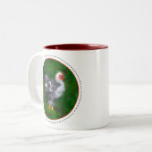 Tasse 2 Couleurs Drôle poulet (Devant gauche)