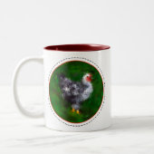 Tasse 2 Couleurs Drôle poulet (Gauche)