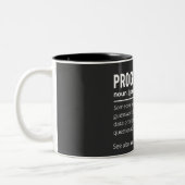 Tasse 2 Couleurs Drôle Programmer Code Développeur Définition (Gauche)