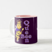 Tasse 2 Couleurs Drôle Queen Bee (Devant gauche)