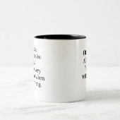 Tasse 2 Couleurs Drôle Sage Dit (Centre)