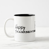 Tasse 2 Couleurs Drôle Thanksgiving (Gauche)