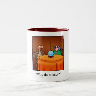 Tasse 2 Couleurs Drôle Thanksgiving Turquie Fortune Dons de dessin 