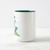 Tasse 2 Couleurs Drôle Yogi Dragon Peinture (Centre)