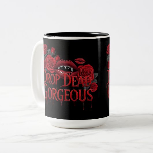 Tasse 2 Couleurs Drop Dead Gorgeous Tee (Devant gauche)