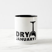 Tasse 2 Couleurs Dry january, pas d'alcool pendant un mois (Centre)