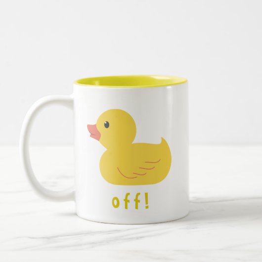 Tasse 2 Couleurs Duck Off ! (Gauche)