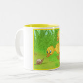 Tasse 2 Couleurs Duckings et l'escargot (Devant gauche)