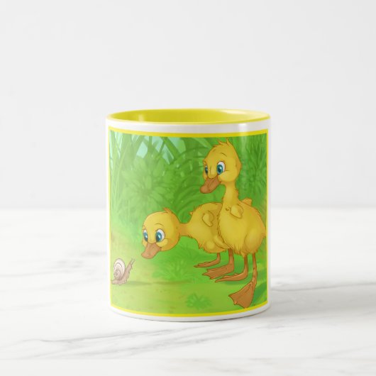 Tasse 2 Couleurs Duckings et l'escargot (Centre)