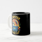 Tasse 2 Couleurs Dumpster Fire Response Team Sarcasm Meme Funny  (Devant gauche)