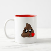 Tasse 2 Couleurs Dunette Emoji d'amour de coeur (Gauche)
