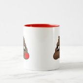 Tasse 2 Couleurs Dunette Emoji d'amour de coeur (Centre)