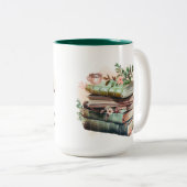 Tasse 2 Couleurs Durée de lecture de l'aquarelle (Devant droit)