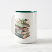 Tasse 2 Couleurs Durée de lecture de l'aquarelle (Devant gauche)