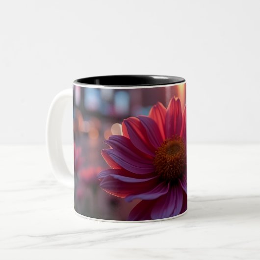 Tasse 2 Couleurs Dusk Daisies (Devant gauche)