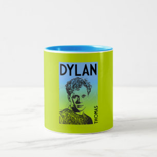Tasse 2 Couleurs Dylan Thomas Welsh Poet