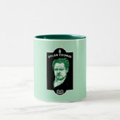 Tasse 2 Couleurs Dylan Thomas Welsh Poet (Centre)