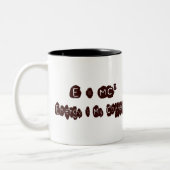 Tasse 2 Couleurs E=MC Café (Gauche)