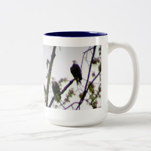 Tasse 2 Couleurs Eagle chauve (Droit)