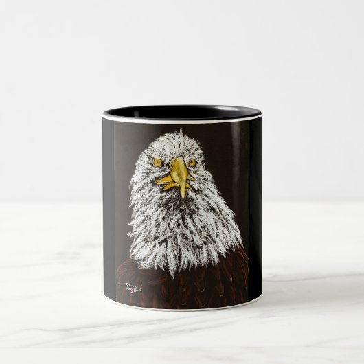 Tasse 2 Couleurs Eagle chauve (Centre)