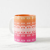 Tasse 2 Couleurs Earth Grid Rainbow Summer  (Devant gauche)