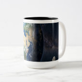 Tasse 2 Couleurs Earth with Two Moons (Devant droit)