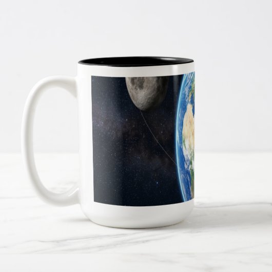 Tasse 2 Couleurs Earth with Two Moons (Gauche)